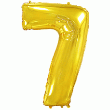 Фольговані кулі цифра 7 Золото