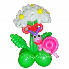 Букет з кульок з Равликом