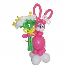 Букет з кульок Рожевий Заєць