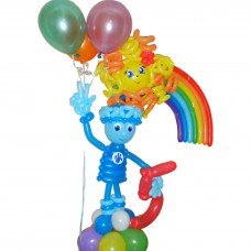 Фіксик Нулік із кульок з цифрою п'ять