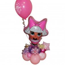 Фольгована кулька ЛОЛ на підставці