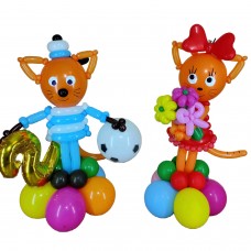 Карамелька і Коржик з кульок Три кота