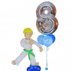 Каратист з кульок, зелений пояс