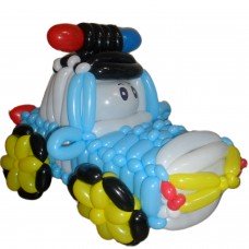 Поліцейська машина з кульок