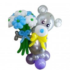 Ведмедик Тедді з кульок Сhrome Ведмедик Тедді з кульок Сhrome