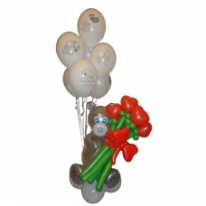 Ведмедик Тедді з кульок