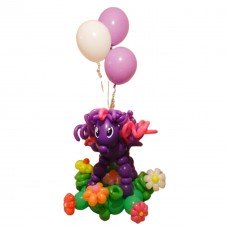 Поні з кульок з букетом геліївих кульок Поні з кульок з букетом геліївих кульок