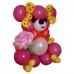 Рожевий ведмедик з кульок Рожевий ведмедик з кульок