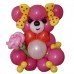 Рожевий ведмедик з кульок Рожевий ведмедик з кульок