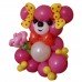 Рожевий ведмедик з кульок Рожевий ведмедик з кульок