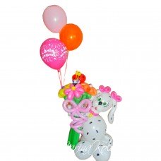 Цуценя з повітряних кульок