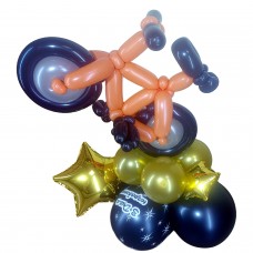 Велосипед з кульок