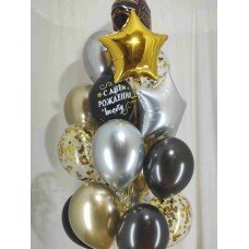 Букет гелиевых шариков Хром
