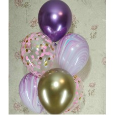 Букет гелієвих кульок Агати та Хром