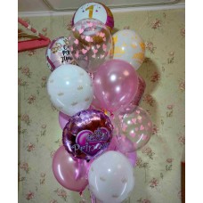 Букет гелієвих кульок доньці
