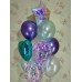 Букет гелієвих кульок Фіолетово-бірюзовий