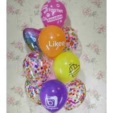 Букет гелієвих кульок Інстаграм