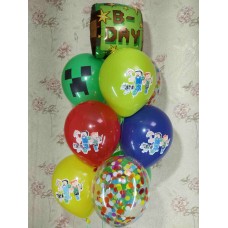 Букет гелієвих кульки Minecraft Print