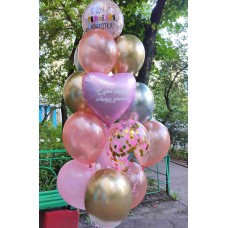 Букет гелієвих кульок З днем ​​народження