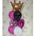 Букет гелієвих кульок з короною
