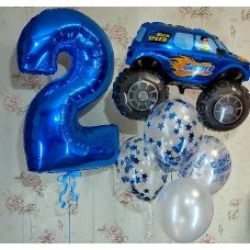 Букет з кульок на 2 роки