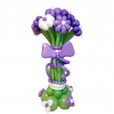 Букет із кульок ромашки на підставці 15 шт