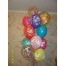Букет ярких гелиевых шаров