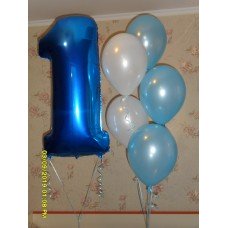 Фольгована одиниця та гелієві кульки Фольгована одиниця та гелієві кульки