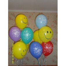 Фонтани гелієвих кульок Смайл