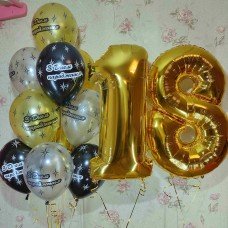 Гелієві кульки Вісімнадцять років