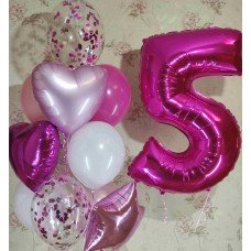 Гелієві кульки 5 років Гелієві кульки 5 років