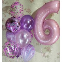 Гелієві кульки 6 років Гелієві кульки 6 років