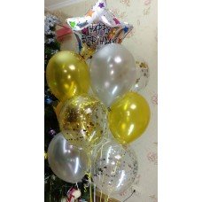 Гелієві кульки Біле золото