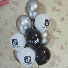 Гелієві кульки Чорне Срібло