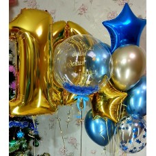 Гелієві кульки Десятиліття хлопчику
