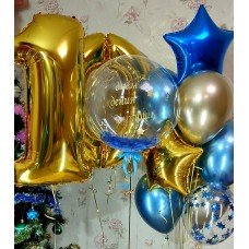 Гелиевые шарики Десятилетие мальчику