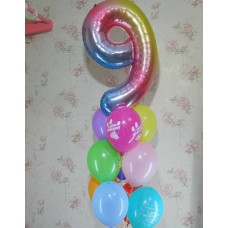 Гелієві кульки Дев'ять років