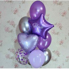 Гелієві кульки Хром Асорті