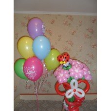 Гелієві кульки та ромашки