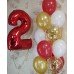Гелієві кульки Червоно-Білі