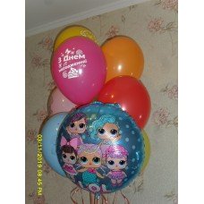 Гелієві кульки лялька ЛОЛ