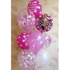 Гелієві кульки Міккі Маус для Дівчинки