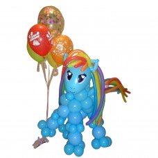 Гелієві кульки Поні Веселка Деш
