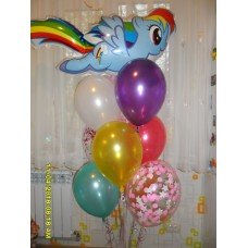 Гелієві кульки Веселка Деш