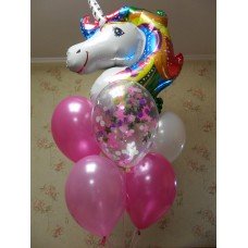 Гелієві кульки Райдужний фонтан