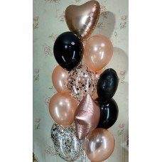 Гелієві кульки Рожеве золото Гелієві кульки Рожеве золото