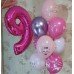 Гелієві кульки Рожевий Фонтан