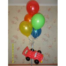 Гелієві кульки з подарунком хлопчику