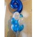 Гелиевые шарики с цифровой 9 синего цвета