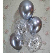 Гелієві кульки Срібні